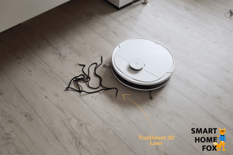 True Detect 3D technology of the Ecovacs Deebot N8 scans the environment